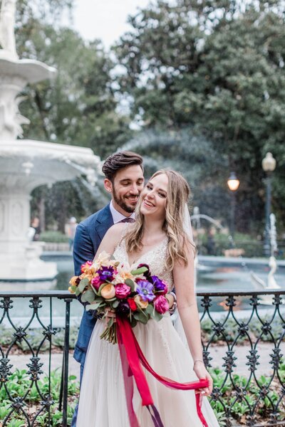 Ashley + Gerard - Elopement in Lafayette Square, Savannah - The Savannah Elopement Package, Flowers by Ivory and Beau