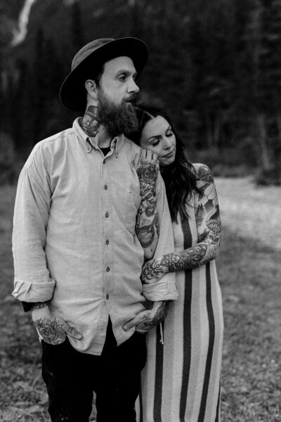 Capturing the quiet moments, electric glances, and deep connection between you and your love. From heartfelt proposals to relaxed engagement sessions, Elk & Fir tells your story through soulful, candid imagery.

Canadian couple session