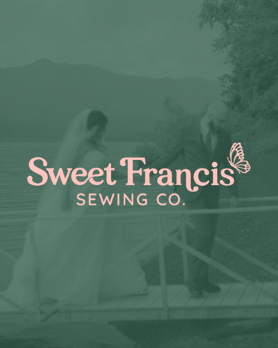 Logo design for Sweet Francis Sewing Co, a bridal alteration in Olympia and Tumwater