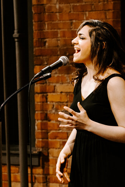 woman singing