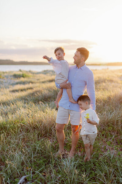 Family photgraphy kurnell sunset