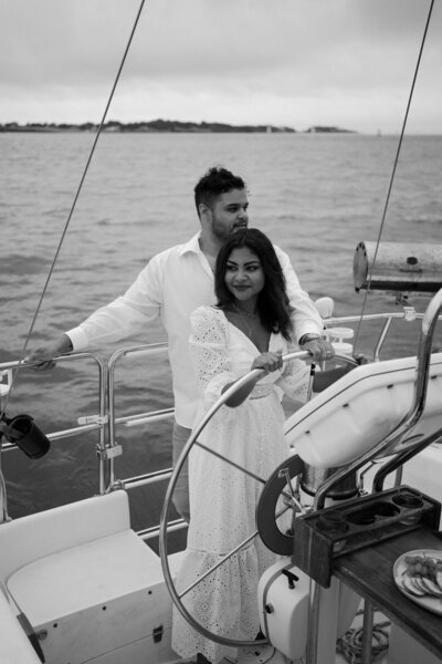 sailboat engagement photos