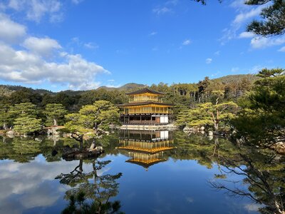 Golden Pavilion reflecting in Kyoto, Japan — featured destination in the Bucket List Adventures travel blog category