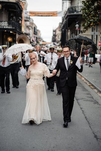New Orleans Wedding Photographer | Pharmacy Museum Wedding | Second Line
