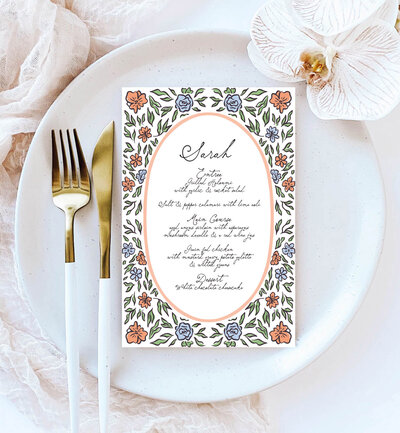 Printed round place mat  for your audio guest book phone display