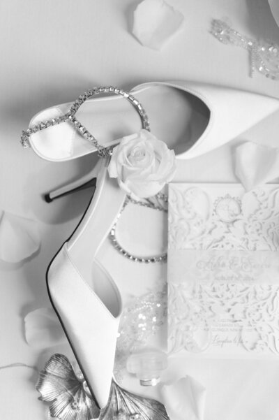 Flatlay wedding photography