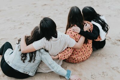 Friends at the beach