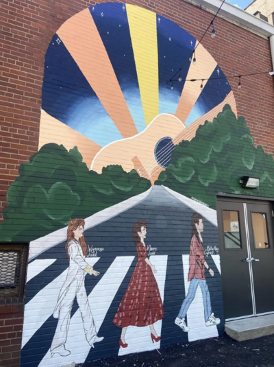 country music highway mural