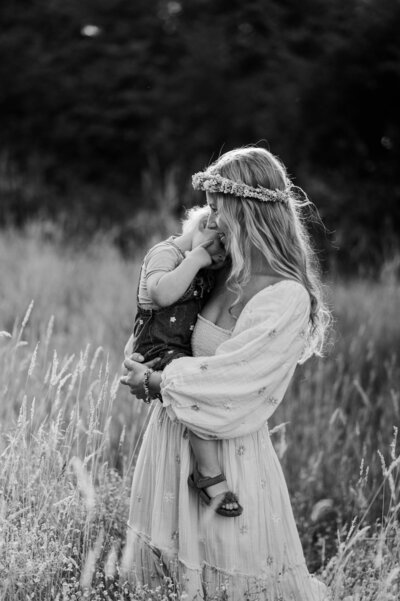 Familie fotograaf Groningen - bloemenveld (2)