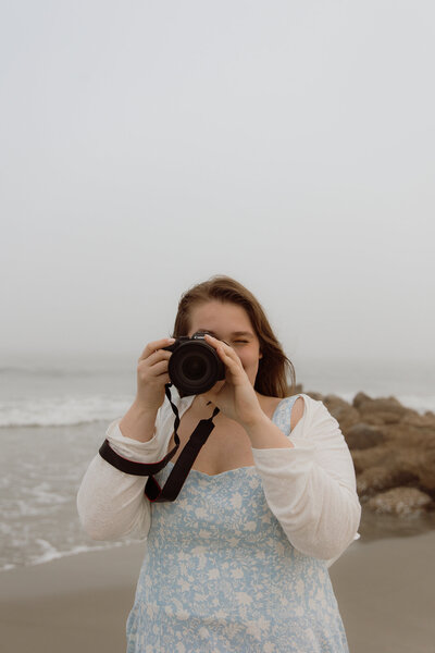 Candid photo of a photographer in Charleston, South Carolina 