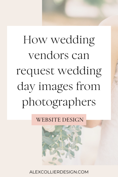 How to request wedding day images