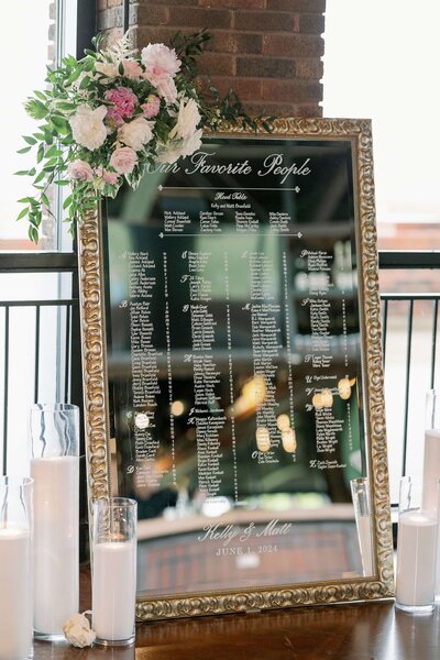 Mirror Seating Chart