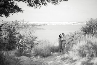 newborn photos outdoors in fort worth, family of 3