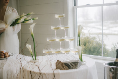 Wedding ceremony with custom floral design in Indiana

