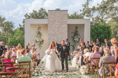 Bride and Groom at the Arlo Wedding Venue in Austin Texas