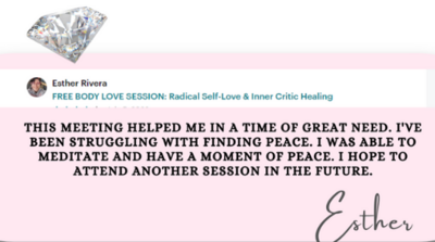 support group testimonial