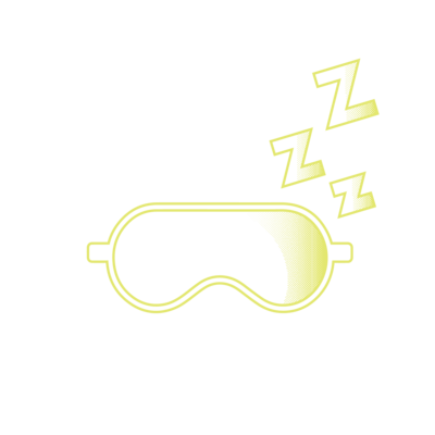 sleep mask icon symbolizing rest and recovery for hormone balance