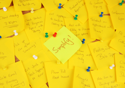 Post-it pour le coaching de développement personnel à Pessac