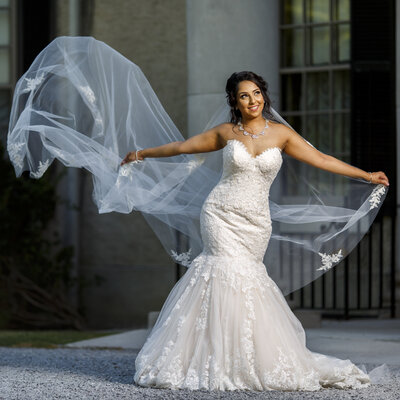 Charming bride in Ottawa, makeup perfected by Neelam Kaur, skilled makeup artist.