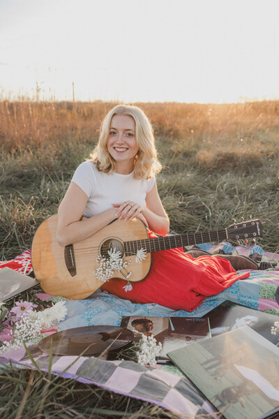 Shawnee Mission Park Senior photography, Kansas city senior photos, guitar