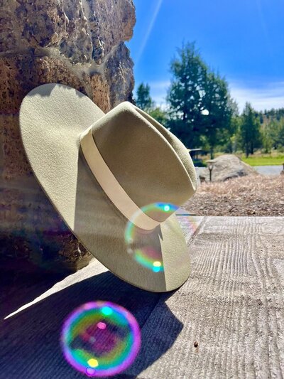 cowboy hat in the sunshine