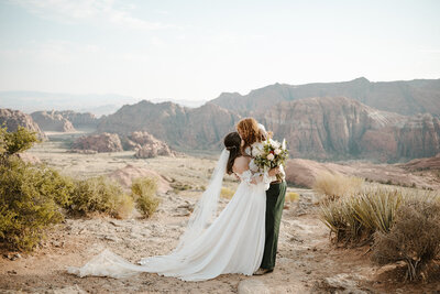 Snow Canyon state park elopement