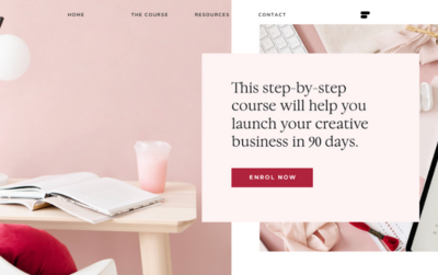 Pink images for a bright website or landing page