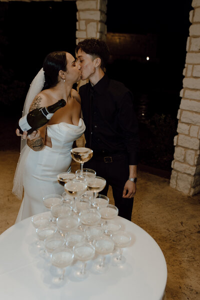 texas wedding table setting