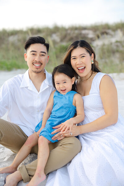 laughing 30a beach photo family