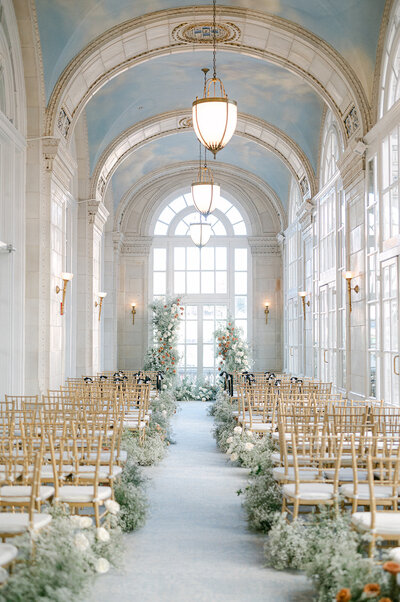 Elegant wedding ceremony at a luxury Nashville venue, planned by Siena & Co. Events.