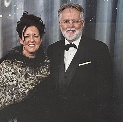 Gordon & Barbara Drummond, receiving the community life time achievement award