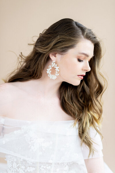 Gorgeous and modern bridal jewelry by Blair Nadeau Bridal Adornments, romantic and modern wedding jewelry based in Brampton. Featured on the Brontë Bride Vendor Guide.