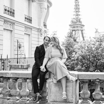 wedding planner from Ohio in Paris with her husband