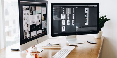 Image of 2 desktops at Selin Marketing