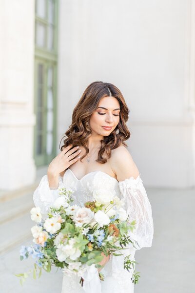 Armenian Bride at her wedding at The Ebell of Los Angeles in California.