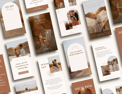 Boho Instagram story templates voor fotografen