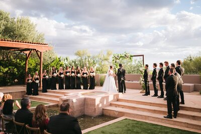 Four Seasons weddings  at Troon North with bridal party