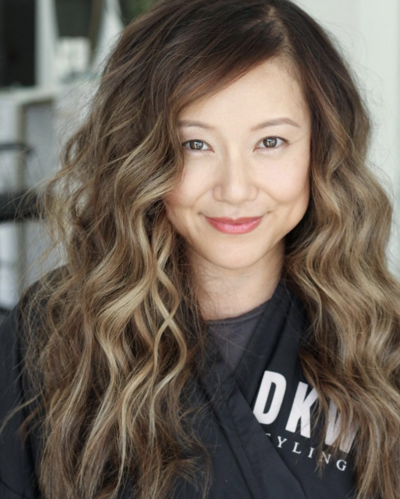 Ombre Brunette Hand Tied Hair Extension Client With NBR
