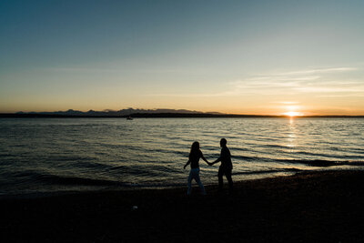 Engaged couples celebrate at Edmonds waterfront for stunning engagement photos by Sound Originals