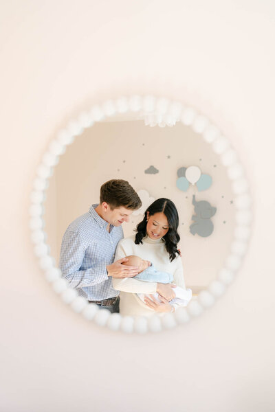 Newborn baby in mother's hands