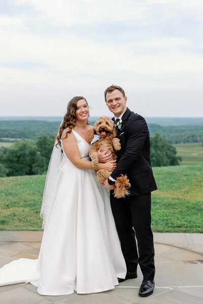 wedding with dog in charlottesville virginia