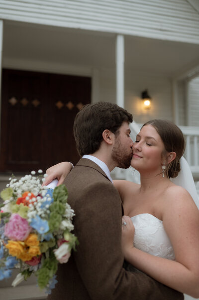Bride and groom embracing taken by Dallas Wedding Photographer
