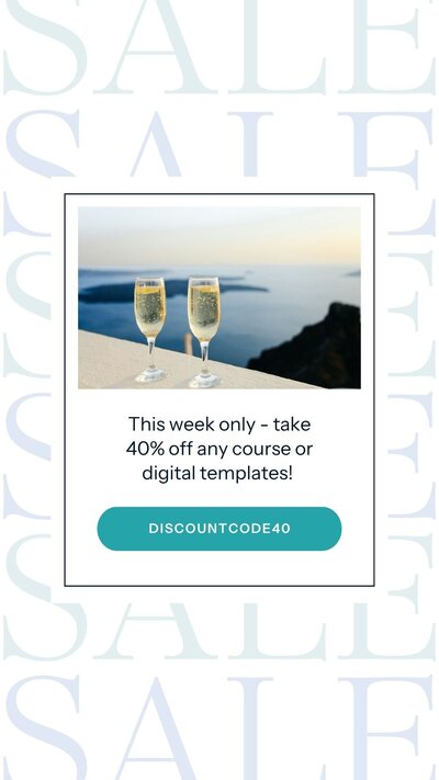 instagram story design for promoting sale