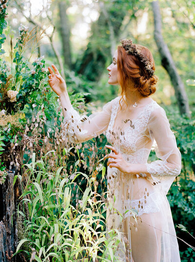 Woodland nymph inspired boudoir session captured by Brian D. Smith Photography