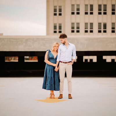Baton Rouge Couple Downtown Engagement Photography