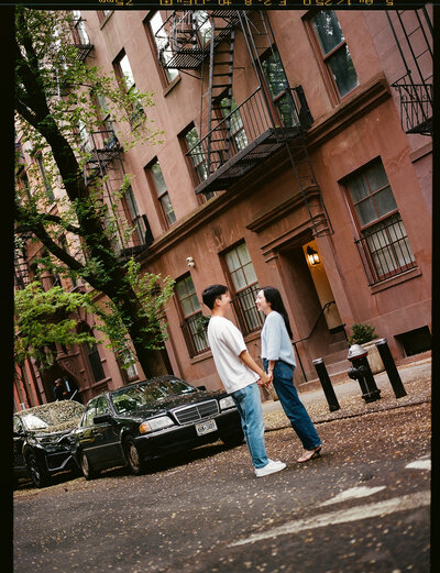 Couple in West Village in NYC 