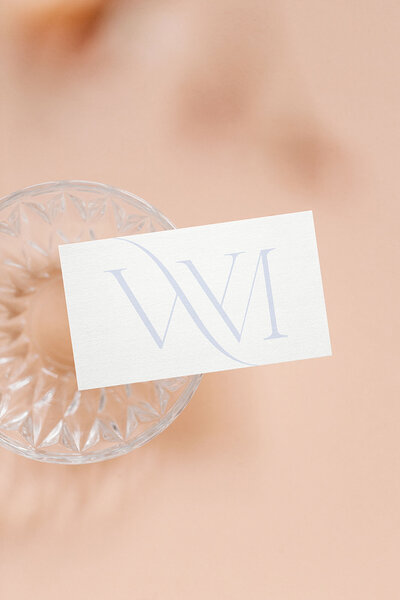 Mockup and glasses showing branding for photographer by Palme Design Co