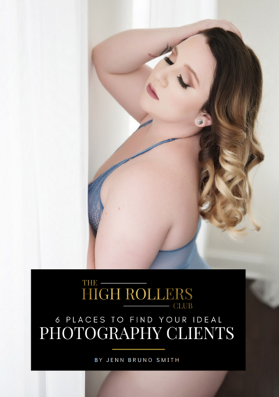 Boudoir photographer guide graphic on 6 places to find your ideal client