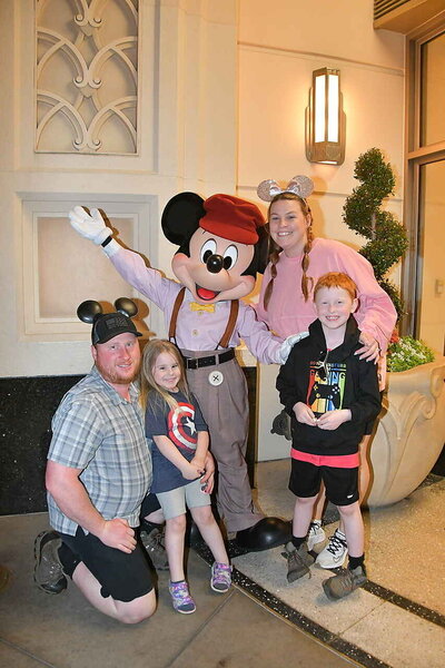 My family enjoying disney 
