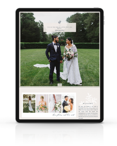 Showit Website Template for Dovetail Weddings